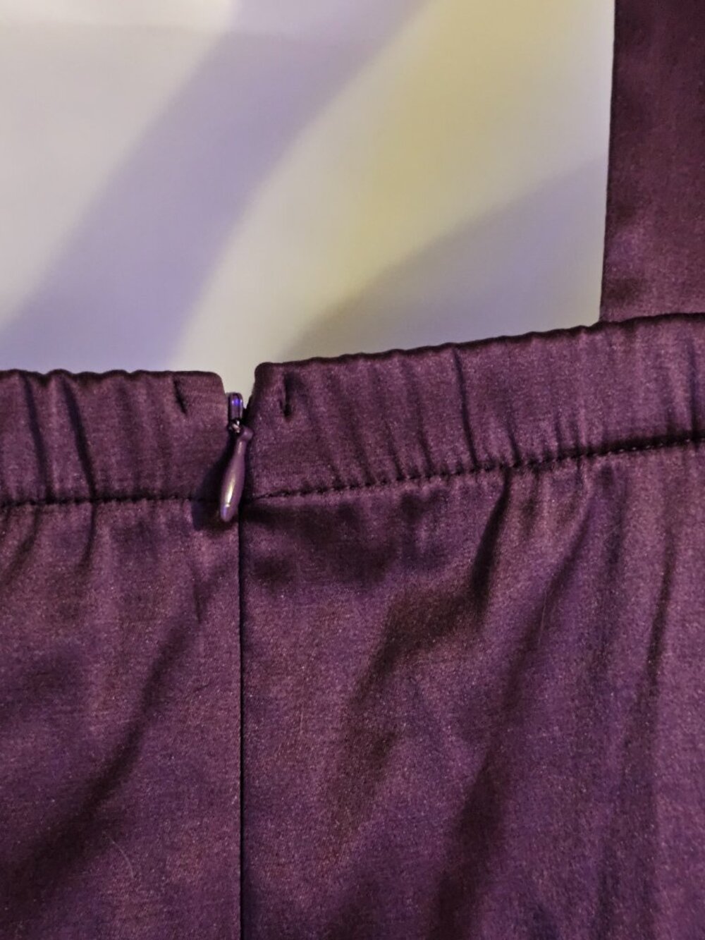 NWT April Shakira Satin Mini Dress Women’s Medium Purple One Shoulder Formal - Picture 8 of 10